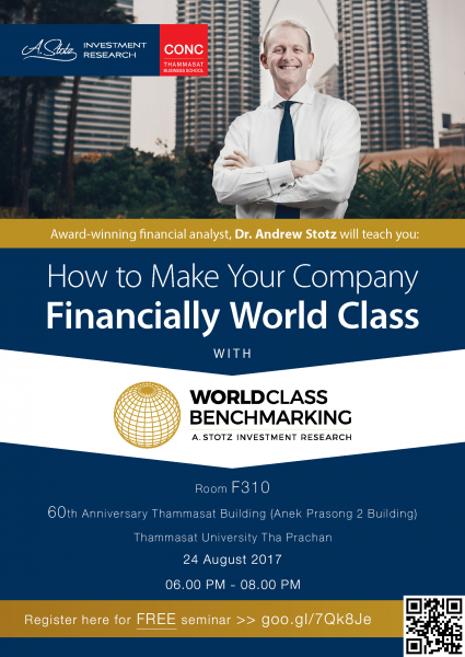 CONC Thammasat Forum ''How to Make Your Company Financially World Class'' CONC Thammasat Forum ''How to Make Your Company Financially World Class''